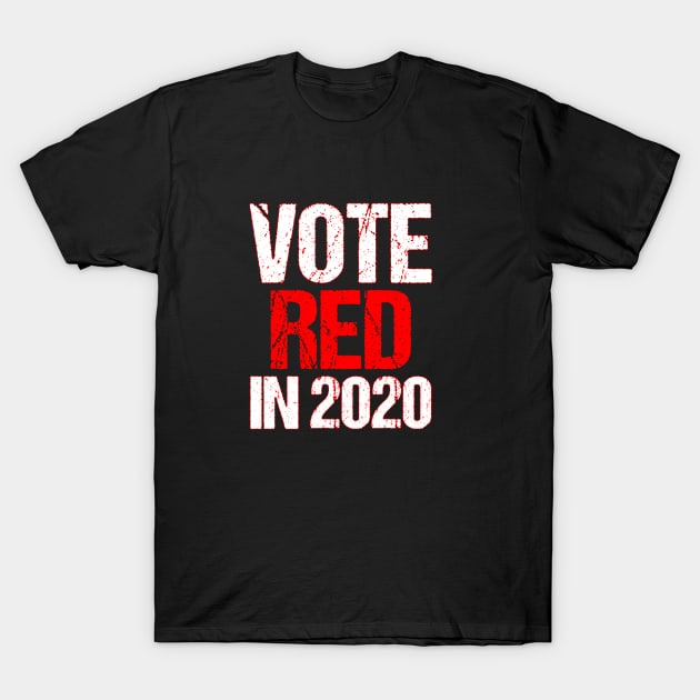 Election 2020 Vote Red Republican USA Presidential Gift T-Shirt by lateefo